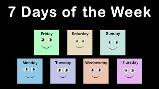 Days of the Week Song 7 Days of the Week Song [upl. by Bozuwa]