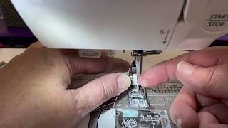 Tip of the day 4 using a capillary effect to thread the machine needle [upl. by Ahsenyt2]