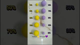 Yellow Vs Purple art clayart colormixingdrawing shortssubscribe colorsplaypoint satifying [upl. by Pasho846]