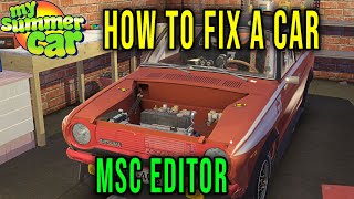 HOW TO REPAIR CAR PARTS or SATSUMA MSC Editor  My Summer Car [upl. by Mintz906]