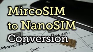 Convert a MicroSIM Card to Fit the NanoSIM Slot on Your HTC One M8 HowTo [upl. by Ehcropal]