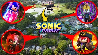 DRONE CATCHES SONIC PRIME TAILS NINE RUSTY ROSE KNUCKLES THE DREAD IN REAL LIFE ON SONIC ISLAND [upl. by Kolodgie658]