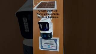 Okam 3920 Sim Kartlı Güneş Enerjili Güvenlik Kamerası  Yeni Üretim  Efsane Kasa okam okam3920 [upl. by Liscomb756]