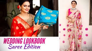 Saree Haul 2021  Peachmode  Saree Styling Tips [upl. by Necyla838]