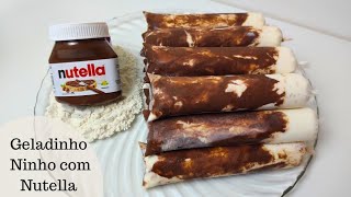 GELADINHO GOURMET DE NINHO COM NUTELLA [upl. by Hosea]