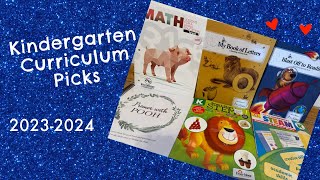 Kindergarten Homeschool Curriculum Picks 20232024 [upl. by Lledal73]