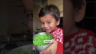 One Pot Pea Pulao Recipe😋Nikku’s Favourite❤️foodwithtoddlers yum theskfamily toddleractivities [upl. by Akienaj762]