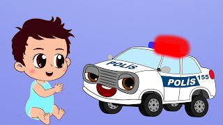 3 Şarkı Bir Arada🚔🏚️🪥Eğitici ve Eğlenceli Bebek ve Çocuk Şarkıları🎵Çizgi Film👶Aliş ile Zeliş🎈 [upl. by Gosser]