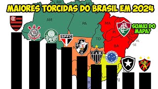 ATUALIZADO VEJA AS MAIORES TORCIDAS DO FUTEBOL BRASILEIRO EM 2024 [upl. by Blondell607]