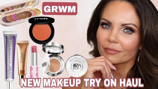 GRWM  TESTING NEW MAKEUP  CHANTECAILLE CUSHION FOUNDATION amp TINTED MOISTURIZER  ICONIC LONDON [upl. by Vatsug764]