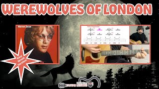 Werewolves of London Guitar Lesson  EASY Strummy Version [upl. by Enitsirt]