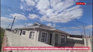 Fugitive former Zimra official Tambudzai Yvonne Musonis house at the exclusive Mabvazuva Estate [upl. by Rebna764]