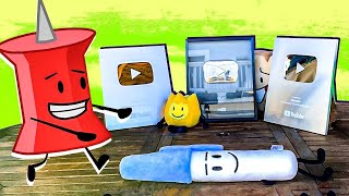 Unboxing 3 Silver Play Buttons and a BFB 30 announcement [upl. by Yenahteb]