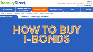 How to Buy IBonds on TreasuryDirect [upl. by Ewen512]