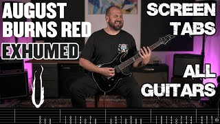 AUGUST BURNS RED Exhumed Cover ACCURATE TABSALL GUITARS [upl. by Dawes]