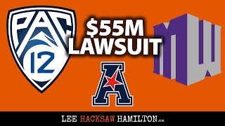 Conference Realignment PAC 12 vs Mountain West  Battle over 55M Lawsuit AAC locks in teams [upl. by Kylander823]