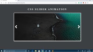 How to Create An Image Slider in HTML and CSS Step by Step  Responsive Image SlideShow using CSS3 [upl. by Gabriellia]