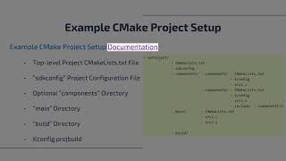 ESPIDF Build System amp CMake Overview [upl. by Enidanreb]