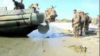 Riverine Squadron One with French Troupes de Marine during Bold Alligator 2012 [upl. by Aihsas]