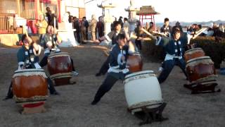 関東学園大学付属高等学校和太鼓部 多々良沼 元旦祭 [upl. by Mendive817]