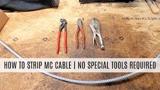 How to Strip MC Cable Without a Special Tool In Less Than 4 Minutes [upl. by Nakhsa]