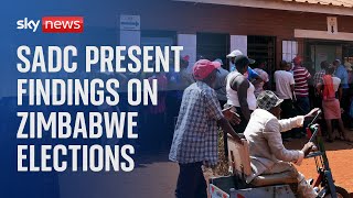 SADC present findings on Zimbabwe elections [upl. by Luebke132]