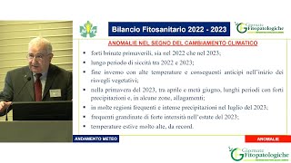 GF 2024 – Commento ai bilanci fitosanitari 2022 – 2023 i fitofagi [upl. by Airret707]