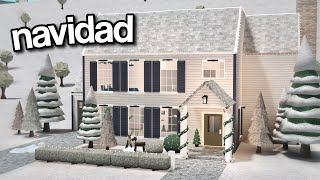 CONSTRUÍ UNA CASA NAVIDEÑA EN BLOXBURG [upl. by Annecorinne]