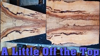 thinning bookmatched spalted wood  FUN WITH WOOD  RGR by James O’Rear [upl. by Anaidirib]