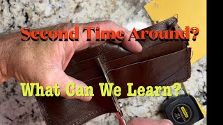 How To Make A Tooled Leather Wallet  Correcting A Design Flaw leatherproject [upl. by Yesnikcm]