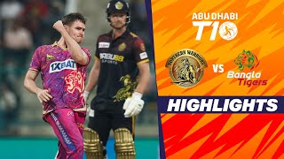 Bangla Tigers vs Northern Warriors  Abu Dhabi T10  Match 16  Highlights  JioCinema amp Sports18 [upl. by Gnuhp]