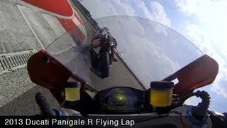 2013 Ducati 1199 Panigale R CotA Flying Lap  MotoUSA [upl. by Acnaiv983]