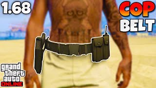 How to Get The COP BELT on ANY OUTFIT In GTA 5 Online 169 NO TRANSFER GET COP BELT [upl. by Warrin]