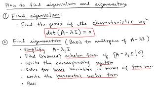 Eigen values and Eigen vectors  2 x 2 matrix  Problem Solved  Mathspedia [upl. by Linden]