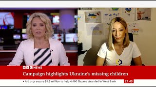 quotBack2School but not for themquot campaign on Ukrainian children deportation  Live on BBC News [upl. by Sirapal]