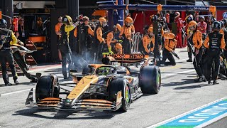 F1 Pit Box Close Up Oscar Piastris Pit Stop [upl. by Zirkle]