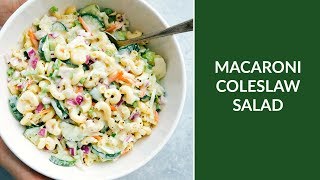 Macaroni Coleslaw Salad [upl. by Anaeco]