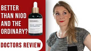 Biossance Squalane  Copper Peptides Rapid Plumping Serum vs NIOD  Doctors Review [upl. by Iramo]