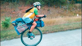 He Unicycled 20000miles from Alaska to South America  Ep17 Unicycling Across America [upl. by Senalda]