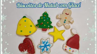 Biscoitos de Natal com Glacé massa muito fácil e que derrete na boca [upl. by Terence]