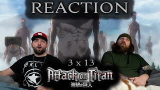 Attack on Titan 3x13 REACTION quotThe Town Where Everything Beganquot [upl. by Henrik798]