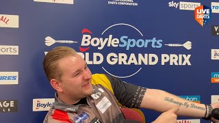 Dimitri van den Bergh insists Luke Humphries NOT favourite for Grand Prix  previews De Decker clash [upl. by Haland]