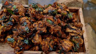 🔥Andhra Pepper Chicken Fry Recipe Spicy Traditional ASMR🔥 [upl. by Cattan629]