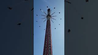 Backwards for Fright Fest  New England SkyScreamer at Six Flags New England [upl. by Imuy]