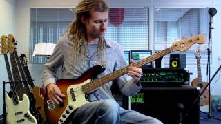 Fretless Bass Sliding Double Stops [upl. by Alden]