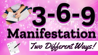 💖How to do the 369 Method 369 Manifestation Technique💖 [upl. by Lissa]