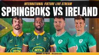 SPRINGBOKS VS IRELAND LIVE  South Africa vs Ireland Live Commentary amp Watchalong [upl. by Caputo]