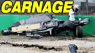 The WORST Crashes in Formula 1 [upl. by Isolt]