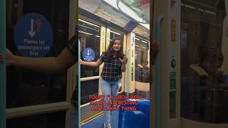 Driverless Train in London 😅 london angloandhraammai uk telugu funny youtubeshorts ❤️🔥 [upl. by Trenna]