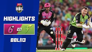 Sydney Sixers v Sydney Thunder  BBL13 [upl. by Joshua]